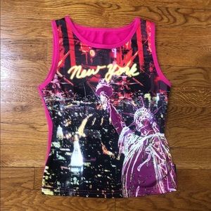 KOS USA NYC Graphic Workout Tank Top - M